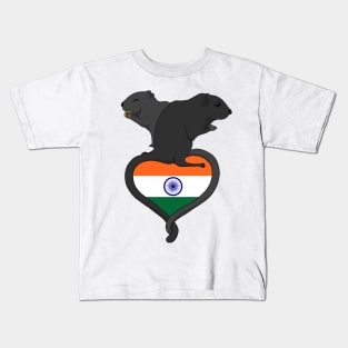 Gerbil India (dark) Kids T-Shirt